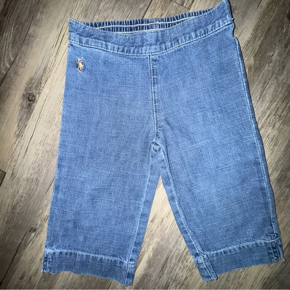Vintage Ralph Lauren Kids Light Blue Denim Capris